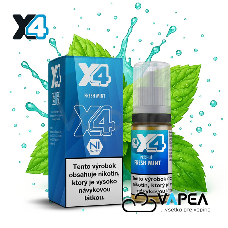 e-liquid X4 Bar Juice Fresh Mint 10ml 20mg