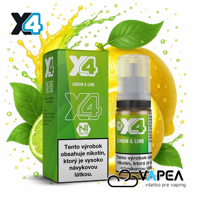 e-liquid X4 Bar Juice Lemon and Lime 10ml 20mg