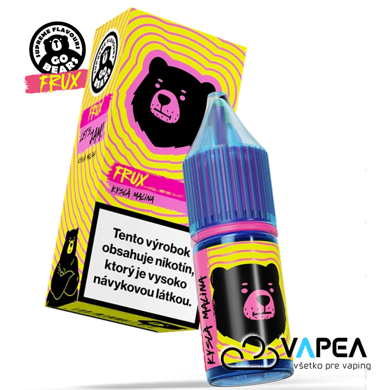 e-liquid Go Bears Frux Kyslá Malina 10ml - 20mg