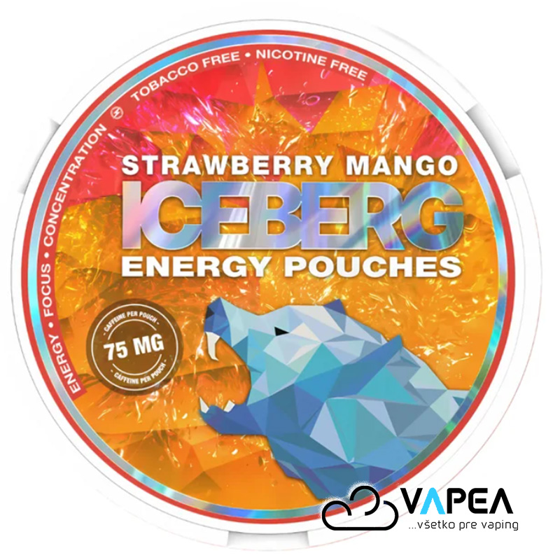 ICEBERG Strawberry Mango energy pouches 75mg