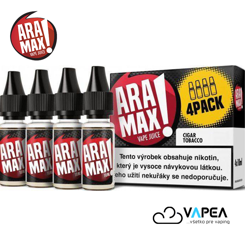 ARAMAX 4Pack Cigar Tobacco 4x10ml 6mg