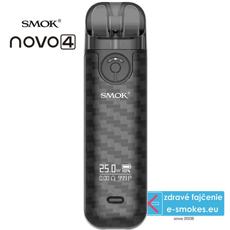 Smoktech NOVO 4 800mAh - Black Carbon Fiber