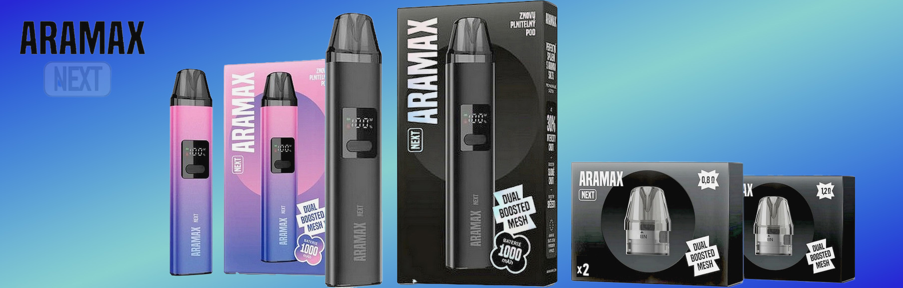 ARAMAX NEXT 1000mAh Gradient 1ks