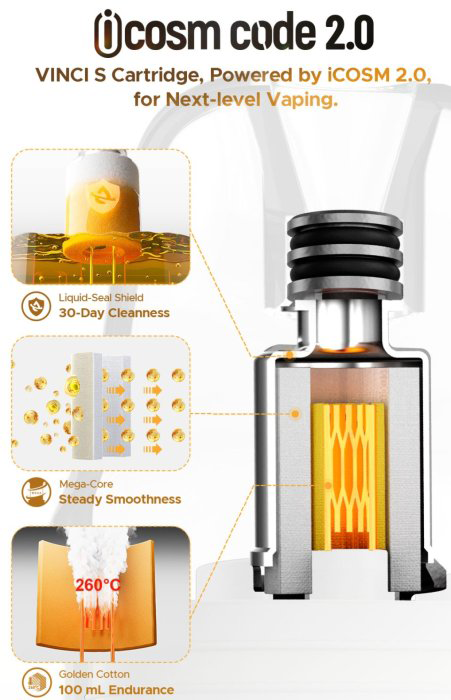 VOOPOO VINCI S cartridge 0,8 ohm 2ml 2ks