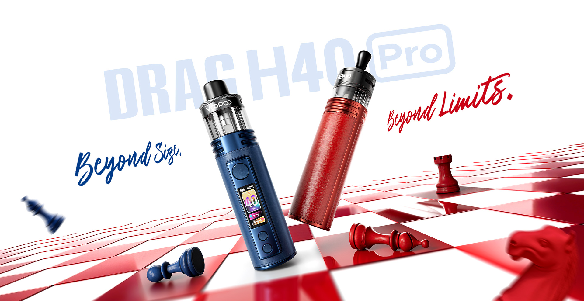 VOOPOO DRAG H40 Pro POD MOD 2450mAh Snow Blue