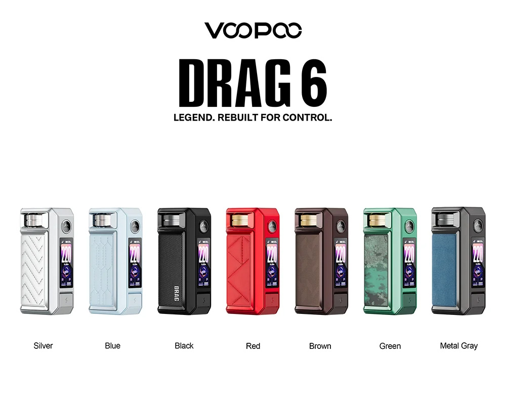 VOOPOO Drag 6 Box MOD 4400mAh - Silver