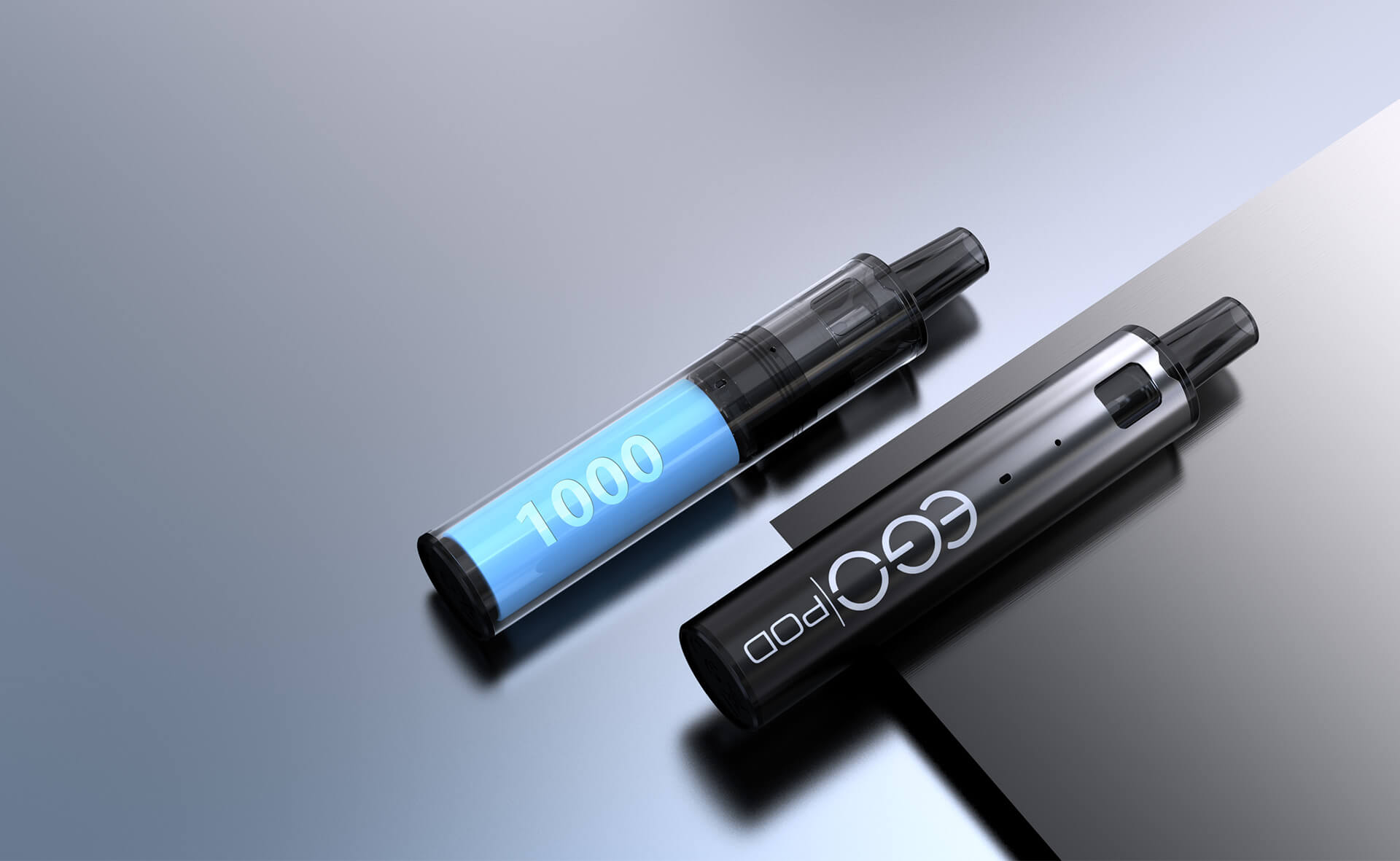 Joyetech eGo AIO AST Pod elektronická cigareta 1000 mAh Metal Black 1 ks