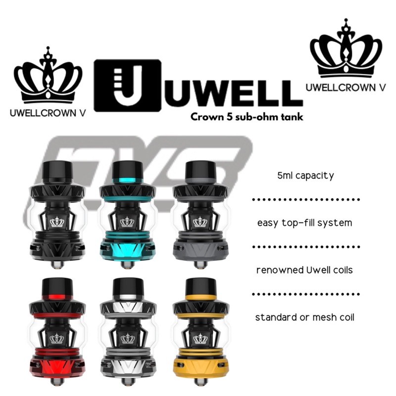 Uwell Crown 5 UN2-3 Single Meshed - 0,2 ohm