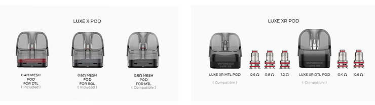 Vaporesso Luxe X Mesh Pod cartridge 0,4ohm 5ml 2Pack