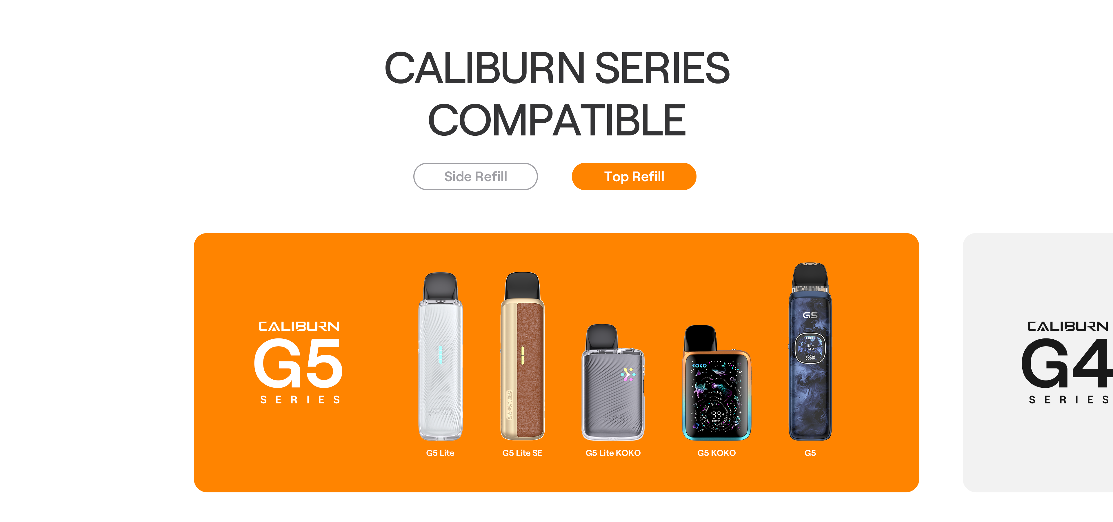 Uwell Caliburn G5 POD 1600mAh Aurora Feathers