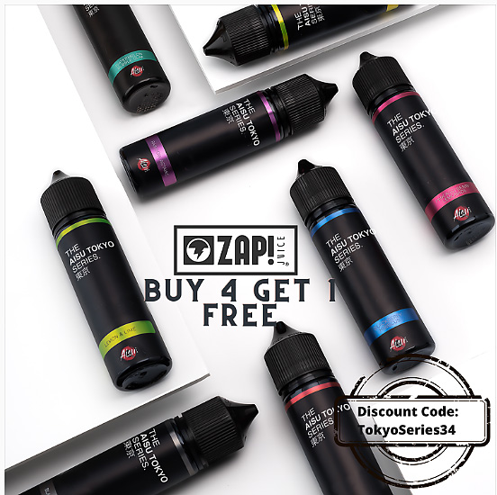 ZAP! Juice Shake and Vape AISU TOKYO 10ml Blackberry Hibiscus 