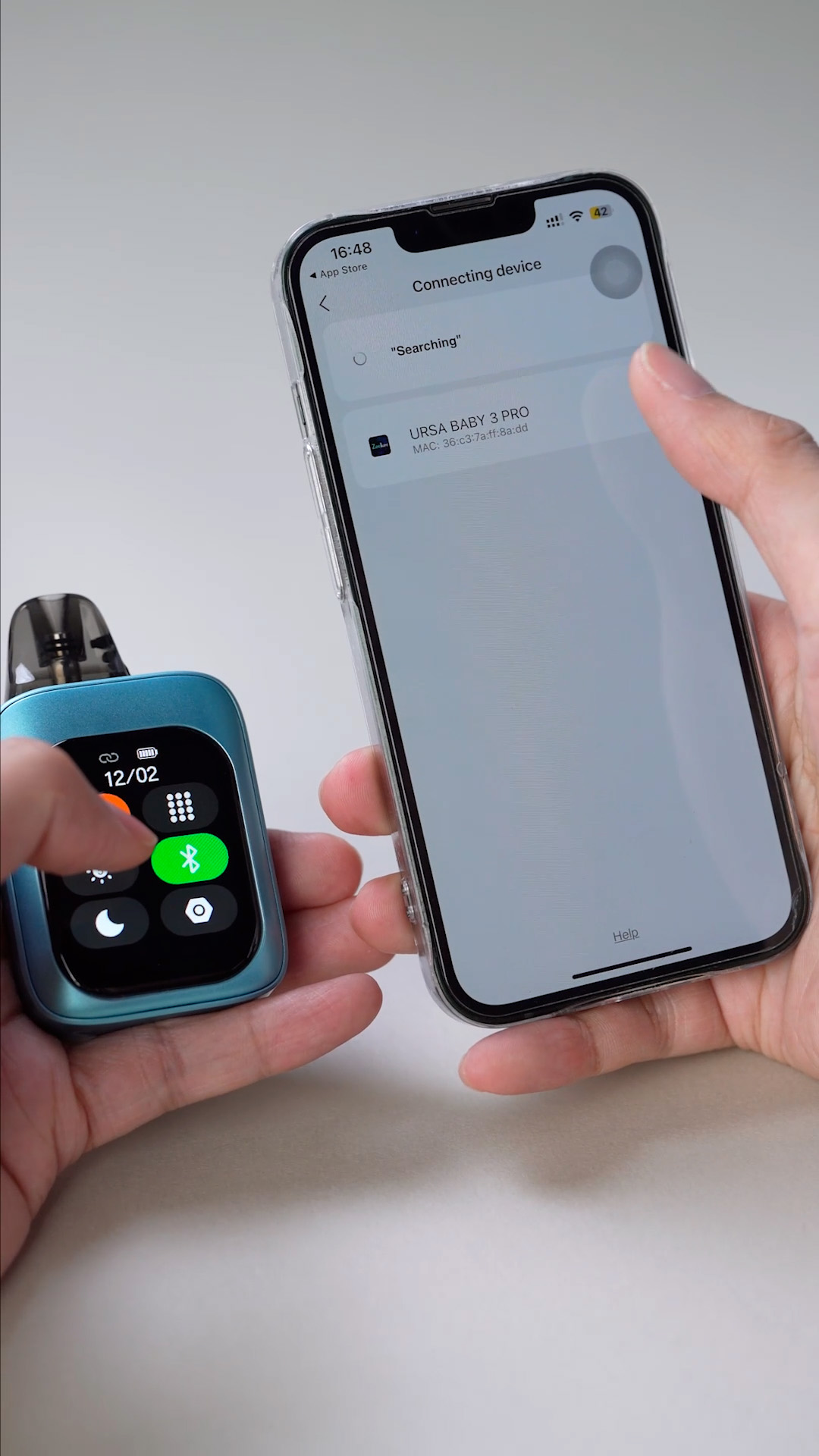 Lost Vape URSA Baby 3 Pro Pod 1300mAh Moonsteel Blue