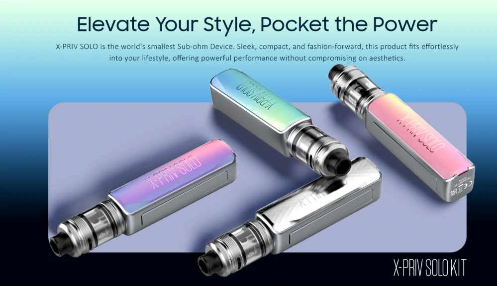 Smoktech X-PRIV Solo 80W Grip Full Kit Black Shell