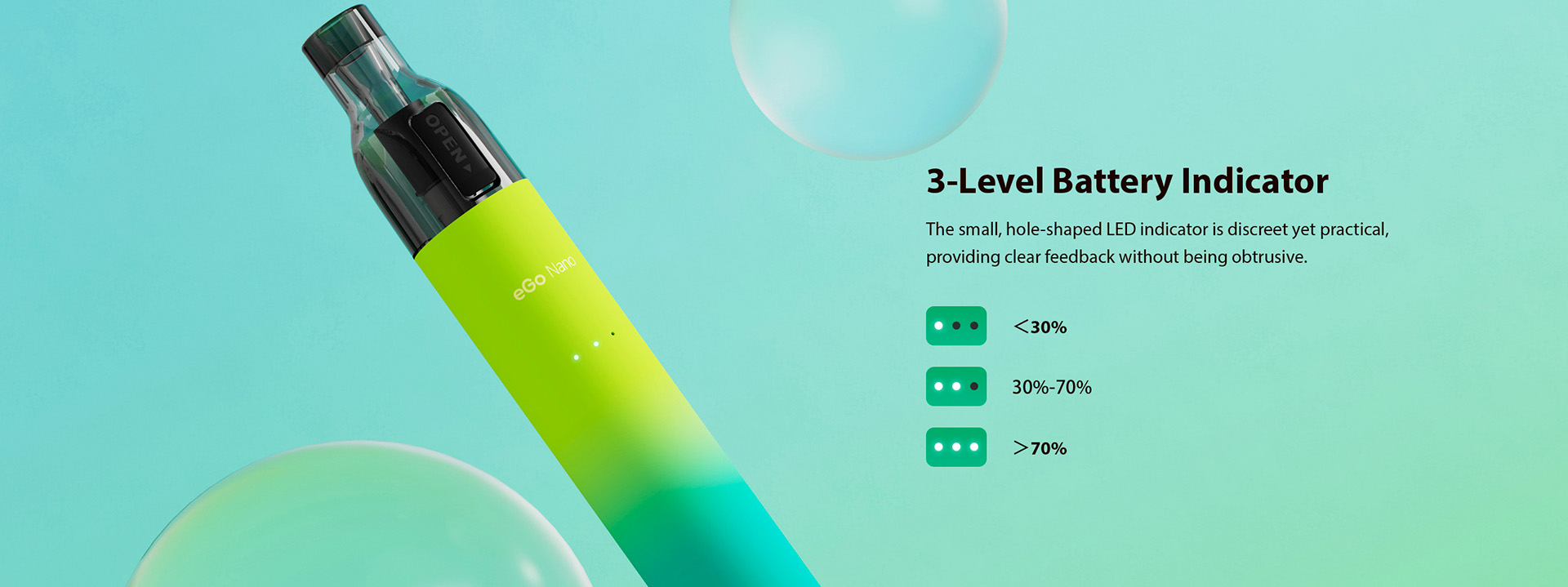 Joyetech eGo Nano Pod 800mAh Blue Green Gradient