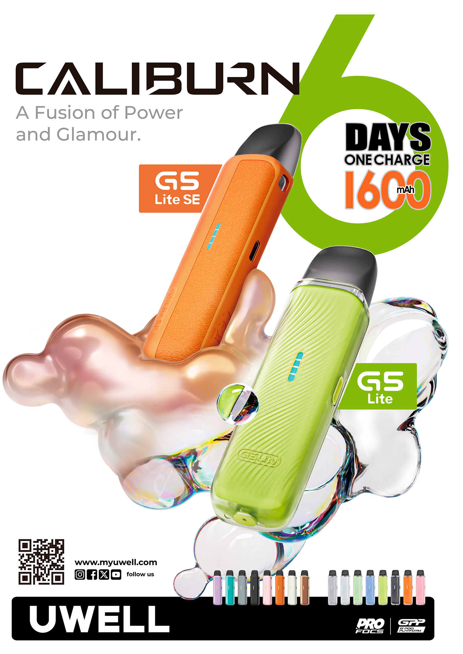 Uwell Caliburn G5 Lite SE Pod 1600mAh Purple Leather