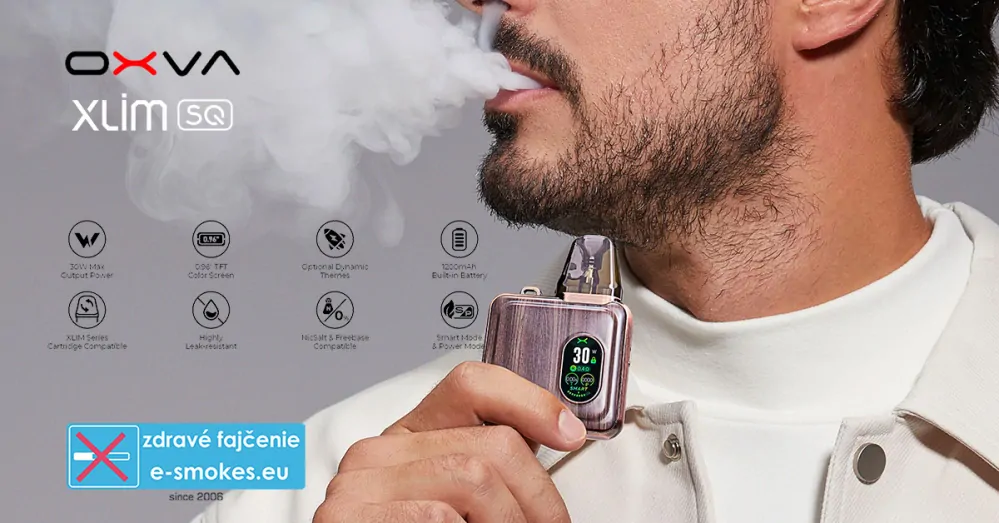 OXVA Xlim SQ Pro 1200mAh Black Leather 1ks 