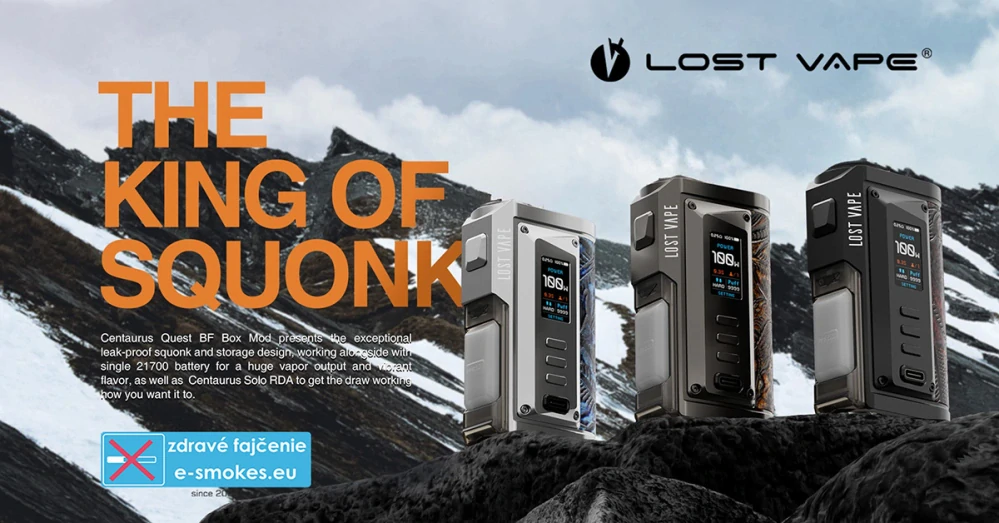 Lost Vape Centauro Quest BF Box Mod 100W SS Crocodile