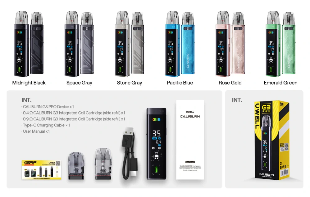 Uwell Caliburn G3 PRO 1000 mAh Green Camo 1 ks