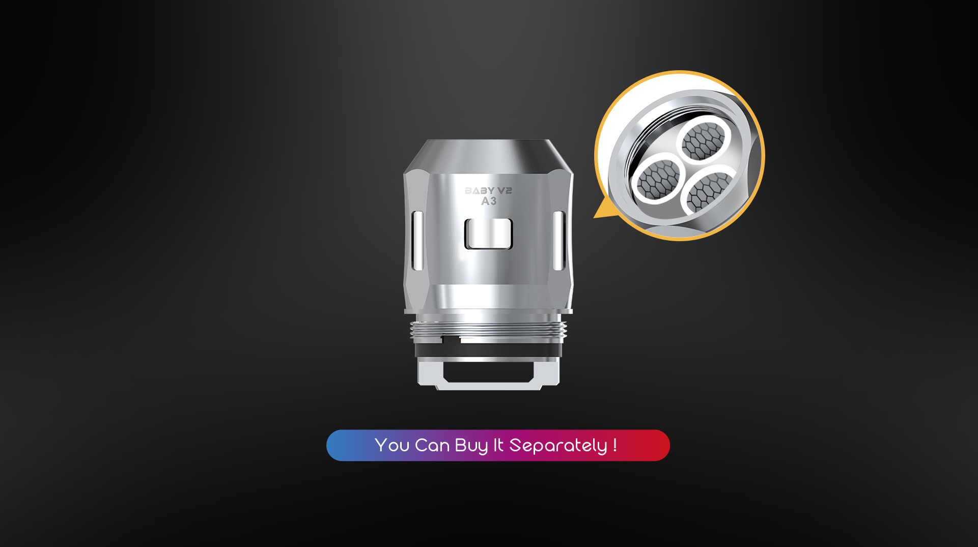 SmokTech TFV8 BABY V2 clearomizer 5ml - čierny