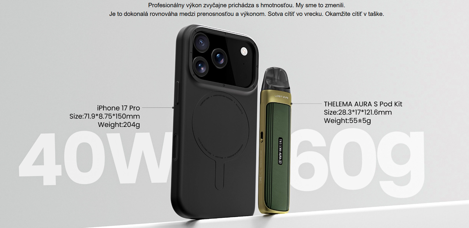 Lost Vape Thelema Aura S 1600mAh Carbon Black