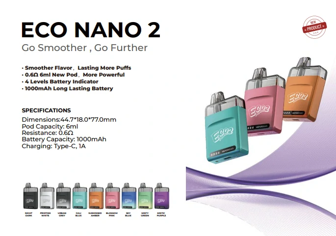 Vaporesso ECO Nano 2 Pod 1000 mAh Misty Green 1 ks