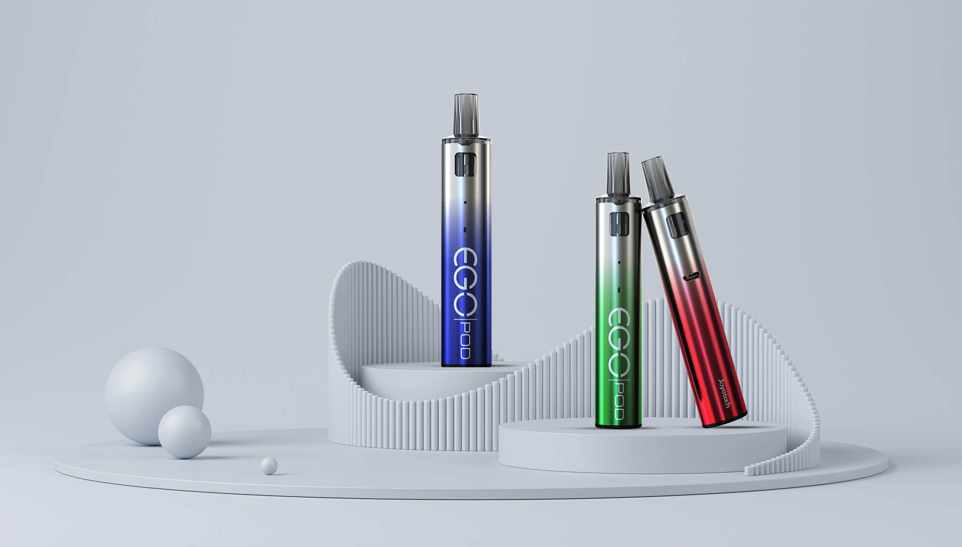 Joyetech eGo AIO AST Pod elektronická cigareta 1000 mAh Metal Black 1 ks