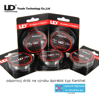 UD odporový drôt Kanthal A1 30Ga/0,25mm - 9,14m