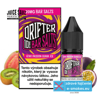 e-liquid Drifter Bar Salts Kiwi Passionfruit Guava Ice 10ml - 20mg