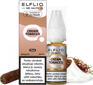 Liquid ELFLIQ Nic SALT Cream Tobacco 10ml - 20mg 