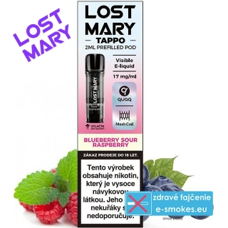 Elf Bar Lost Mary Tappo Cartridge Blueberry Sour Raspberry 17 mg