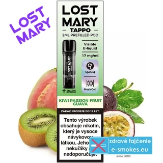 Elf Bar Lost Mary Tappo Cartridge Kiwi Passion Fruit Guava 17 mg