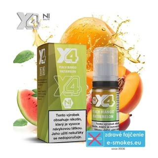 e-liquid X4 Bar Juice Peach Mango Watermelon 10ml 20mg