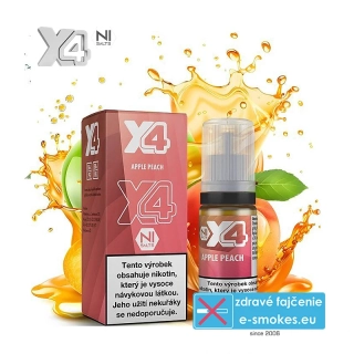 e-liquid X4 Bar Juice Apple Peach 10ml 20mg