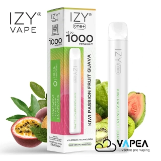 IZY VAPE ONE+ Kiwi Passion Fruit Guava 0 mg 1000 poťahov