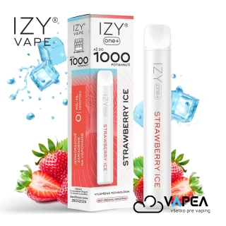 IZY VAPE ONE+ Strawberry Ice 0 mg 1000 poťahov