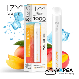 IZY VAPE ONE+ Mango Ice 0 mg 1000 poťahov