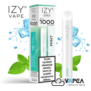 IZY VAPE ONE+ Mint 18 mg 1000 poťahov