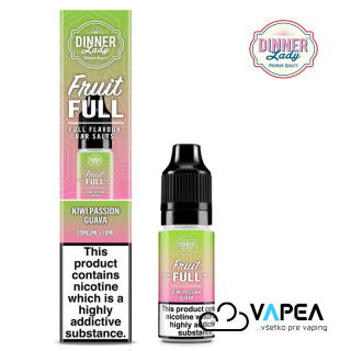 Dinner Lady Fruit FULL Salt Kiwi Passion Guava 10ml - 20mg