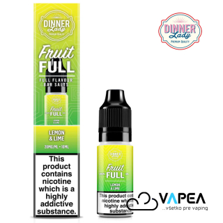 Dinner Lady Fruit FULL Salt Lemon & Lime 10ml - 20mg