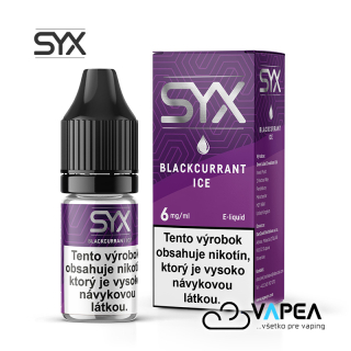 e-liquid SYX classic Blackcurrant Ice 10ml - 6mg