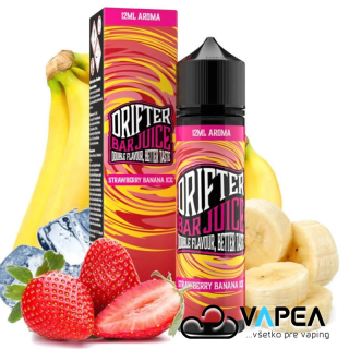 Juice Sauz Drifter Shake & Vape Strawberry Banana Ice 12ml