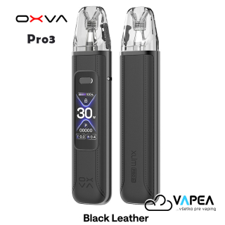 OXVA Xlim Pro 3 Pod Kit 1500 mAh Black Leather 1 ks