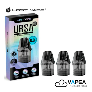 Lost Vape Ursa Pod V3 cartridge 0,8ohm 2,5ml 3Pack