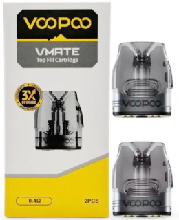 VOOPOO VMATE TOP FILL cartridge 0,4 ohm 3ml 2Pack