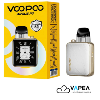 VOOPOO ARGUS P3 Pod Kit 1500mAh Silver Leather