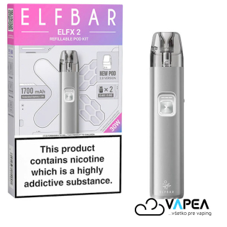Elf Bar ELFX 2 1700mAh Titanium Silver