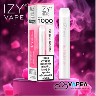 IZY VAPE ONE+ Bubblegum 18 mg 1000 poťahov