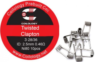 Coilology predmotané špirálky Twisted Clapton Ni80 0,46ohm - 10ks