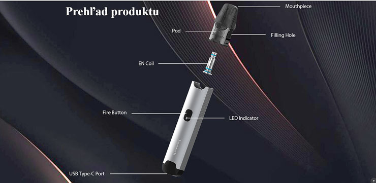jednotlivé časti prístroja Joyetech EVIO C