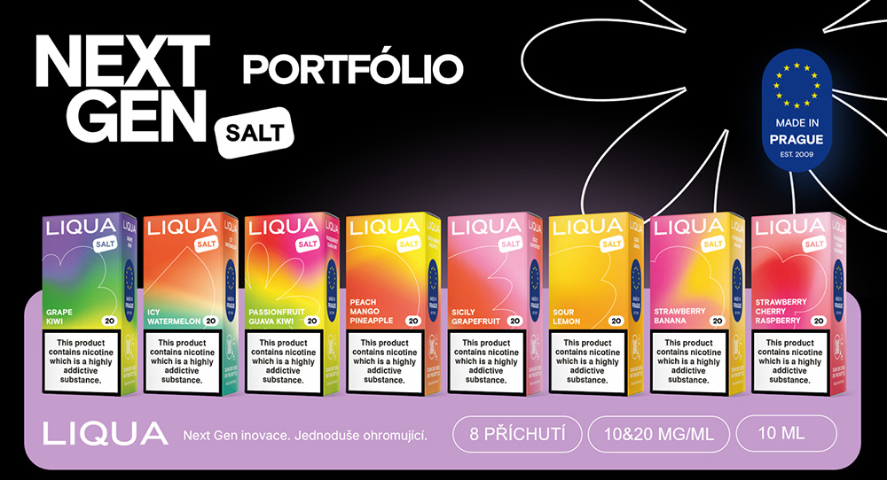 tento celý rad, ktorý je novou generáciou nikotínových solí, používa sa v nej Levulinat.